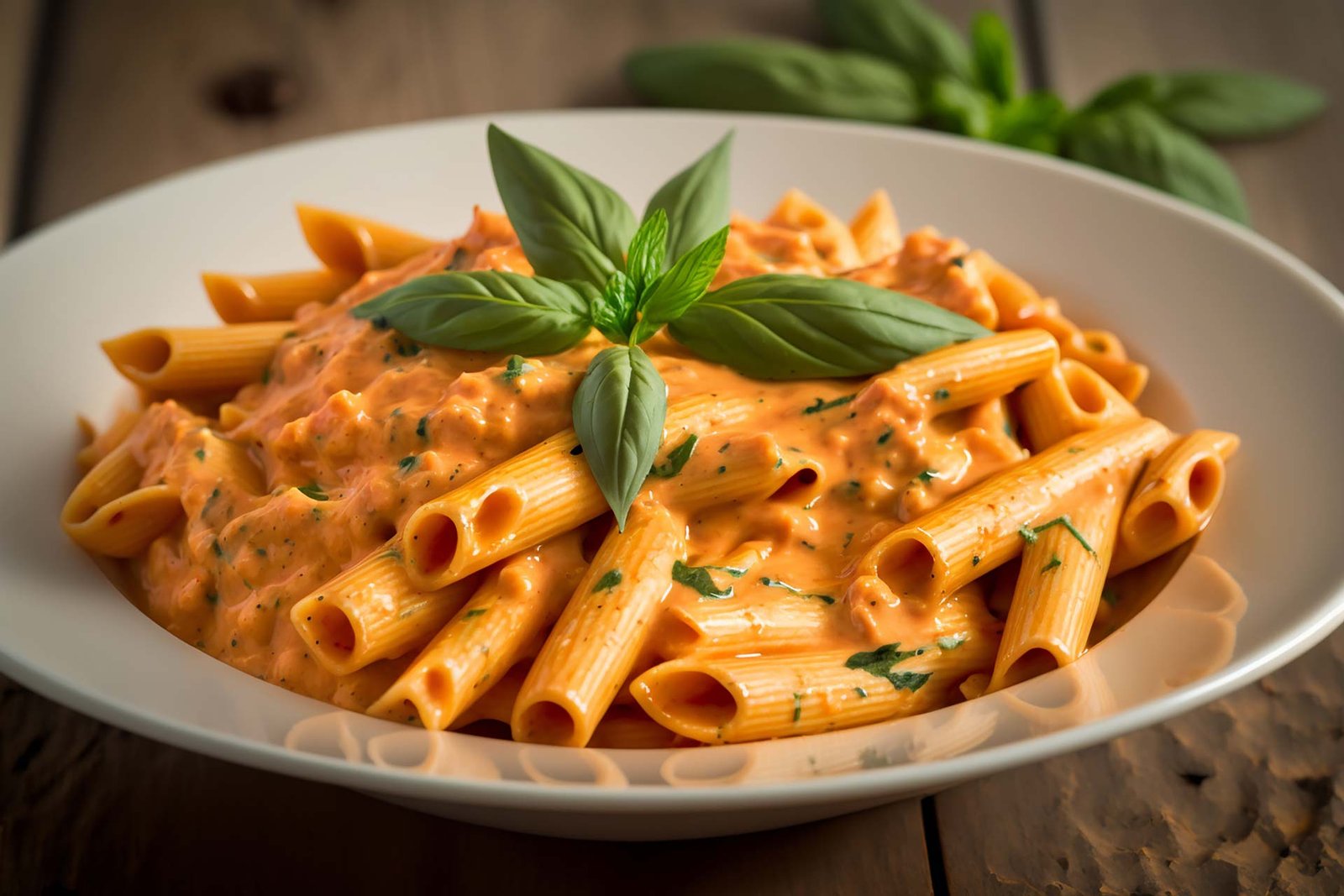 Penne alla Vodka - A classic Italian dish made with tomatoes, cream, and vodka. The vodka adds a unique flavor to the sauce and helps to thicken it.